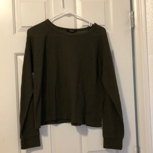 a green cotton long sleeve